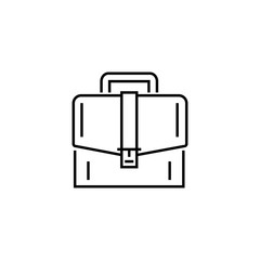 Briefcase vector icon on white background