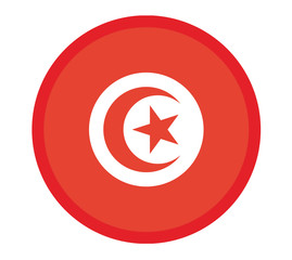 Fototapeta premium National Tunisia flag, official colors and proportion correctly. National Tunisia flag. Vector illustration. EPS10. Tunisia flag vector icon, simple, flat design for web or mobile app.
