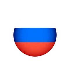  Russia flag button