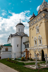 Annunciation Cathedral of blessed virgin Mary of female monastery Kirzhach, Vladimir region, Russia.