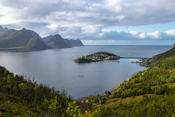 Fototapeta na wymiar Insel Husøy auf Senja in Norwegen 1