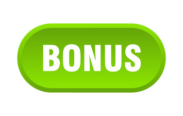 bonus button. bonus rounded green sign. bonus