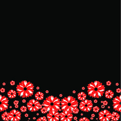 abstract floral background with flowers