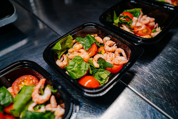 shrimp salad healthy food low in calories