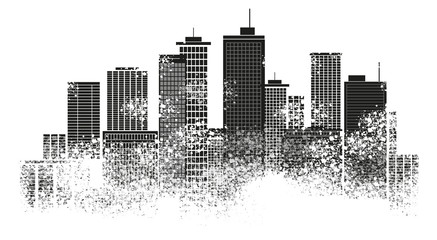 vector illustration of city