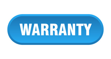 warranty button. warranty rounded blue sign. warranty