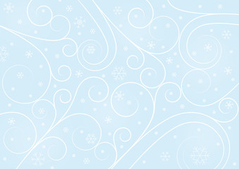 Christmas background. Structure of the frozen window