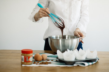 woman cooking in the kitchen