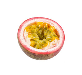 passion fruit isolated on white background