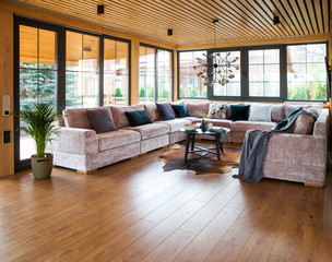 interior in a living room in private house