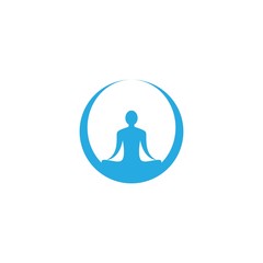 Yoga logo template vector icon design
