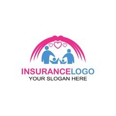 Family Insurance Logo Icon Design