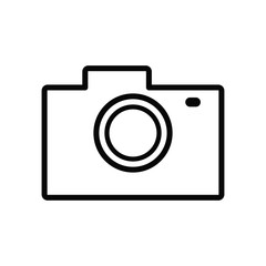 camera icon trendy flat design
