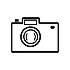 camera icon trendy flat design