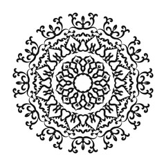 Circular pattern in form of mandala for Henna, 