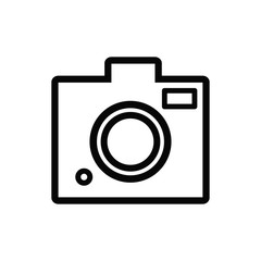camera icon trendy flat design