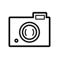 camera icon trendy flat design