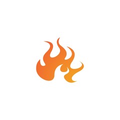 Flame logo template vector