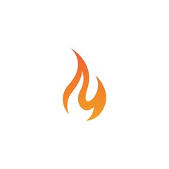 Flame logo template vector