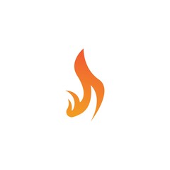 Flame logo template vector