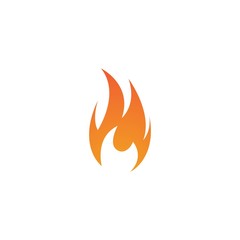 Flame logo template vector