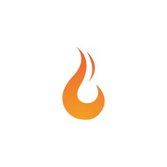 Flame logo template vector