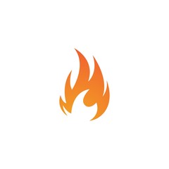 Flame logo template vector
