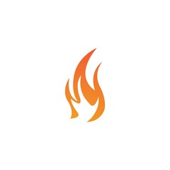 Flame logo template vector