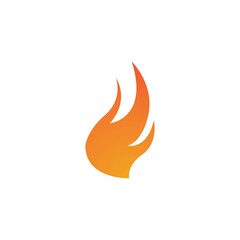 Flame logo template vector