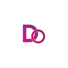 D Letter logo business template vector icon