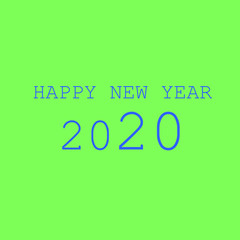 Happy New Year 2020 Text Design Patter, Vector illustration.