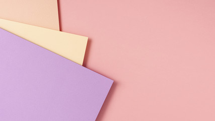 Collection of pastel cardboard sheets