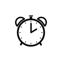 Obraz premium clock icon trendy flat design