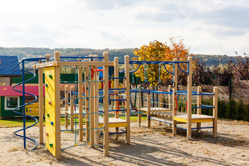 empty playground autumn