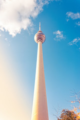 Obraz premium The TV tower in Berlin capital Germany
