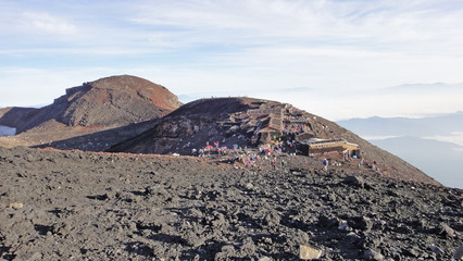 富士山頂の風景（吉田・須走口）