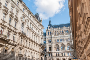Old building facade in Vienna Austria