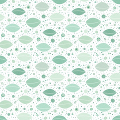 Beautiful spring leaves seamless pattern