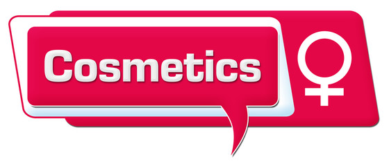 Cosmetics Pink White Comment Symbol Horizontal 