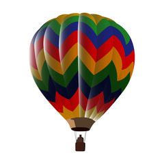 Fototapeta premium balloon aeronautics realistic vector illustration isolated