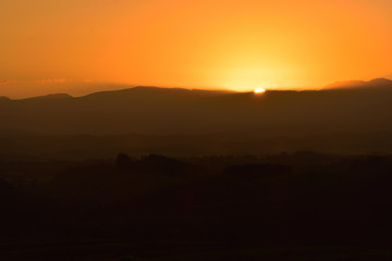 Obraz premium 美瑛の日の出