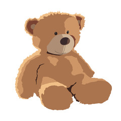 teddy bear vector illustration isolated