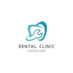 dental clinic logo vector template