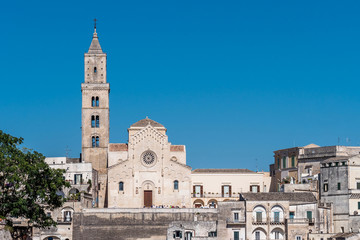 Fototapeta na wymiar Matera, South Italy, Basilicata, Cathedral church on Piazza Duomo in historical centre of Matera
