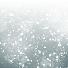 Winter background with snowfall