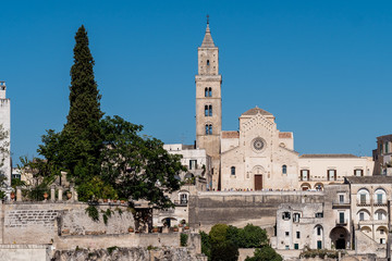Fototapeta na wymiar Matera, South Italy, Basilicata, Cathedral church on Piazza Duomo in historical centre of Matera