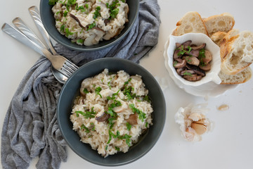 Risotto with porcini mushrooms (Boletus edible)