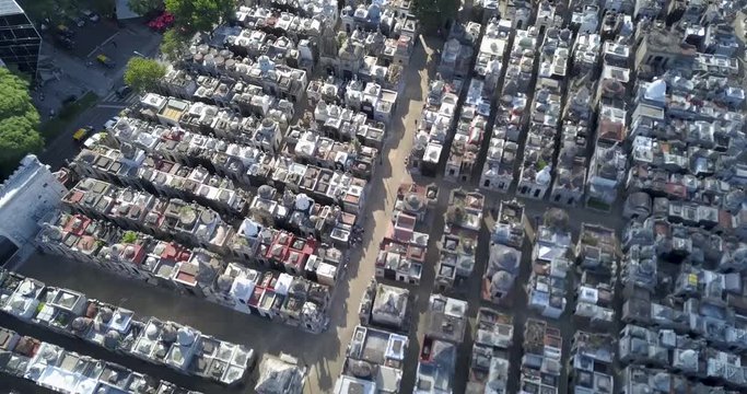 Cementerio de Recoleta - Aerial View - Drone - Cenital - Drones - Cementery Buenos Aires - Argentina