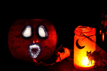 Spooky Zombie Halloween Pumpkin Ghost