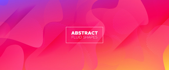 Colorful Abstract Shapes. Geometric Background. 